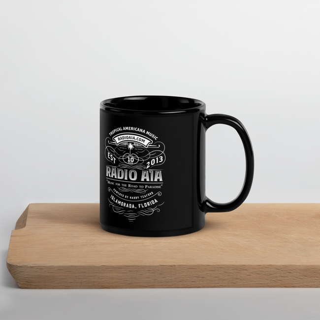 10th Anniversary RadioA1A Black Glossy Mug