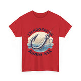 Hooked on Radio AIA Unisex Heavy Cotton Tee - Perfect for Fishing Enthusiasts & Radio Lovers