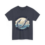 Hooked on Radio AIA Unisex Heavy Cotton Tee - Perfect for Fishing Enthusiasts & Radio Lovers