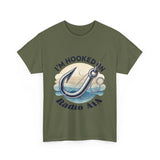 Hooked on Radio AIA Unisex Heavy Cotton Tee - Perfect for Fishing Enthusiasts & Radio Lovers