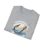 I'm Hooked On Fishing T-Shirt - Unisex Softstyle Tee for Anglers