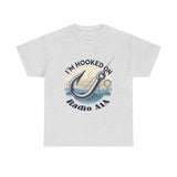 Hooked on Radio AIA Unisex Heavy Cotton Tee - Perfect for Fishing Enthusiasts & Radio Lovers